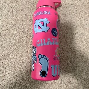 Pink University of North Carolina Water Bottle